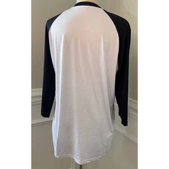 Netflix Stranger Things T-Shirt Unisex White Hellfire Club Polyester Baseball - Picture 4 of 8